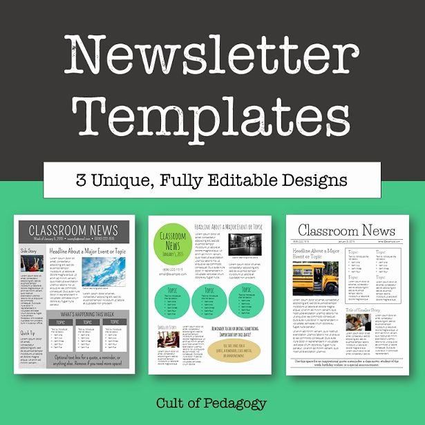 40 Printed Newsletter Templates Free Markmeckler Template Design