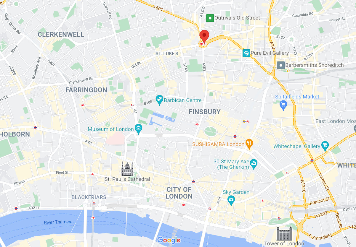 Silicon Roundabout London Map Silicon Roundabout