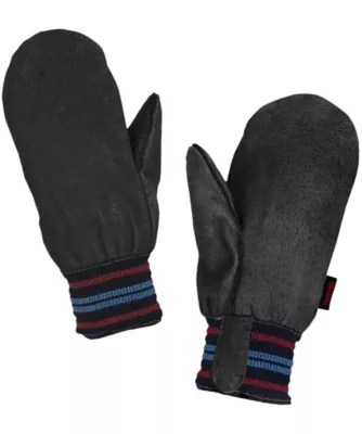 Men's Winter Leather Pile Lined Mittens | Mark's