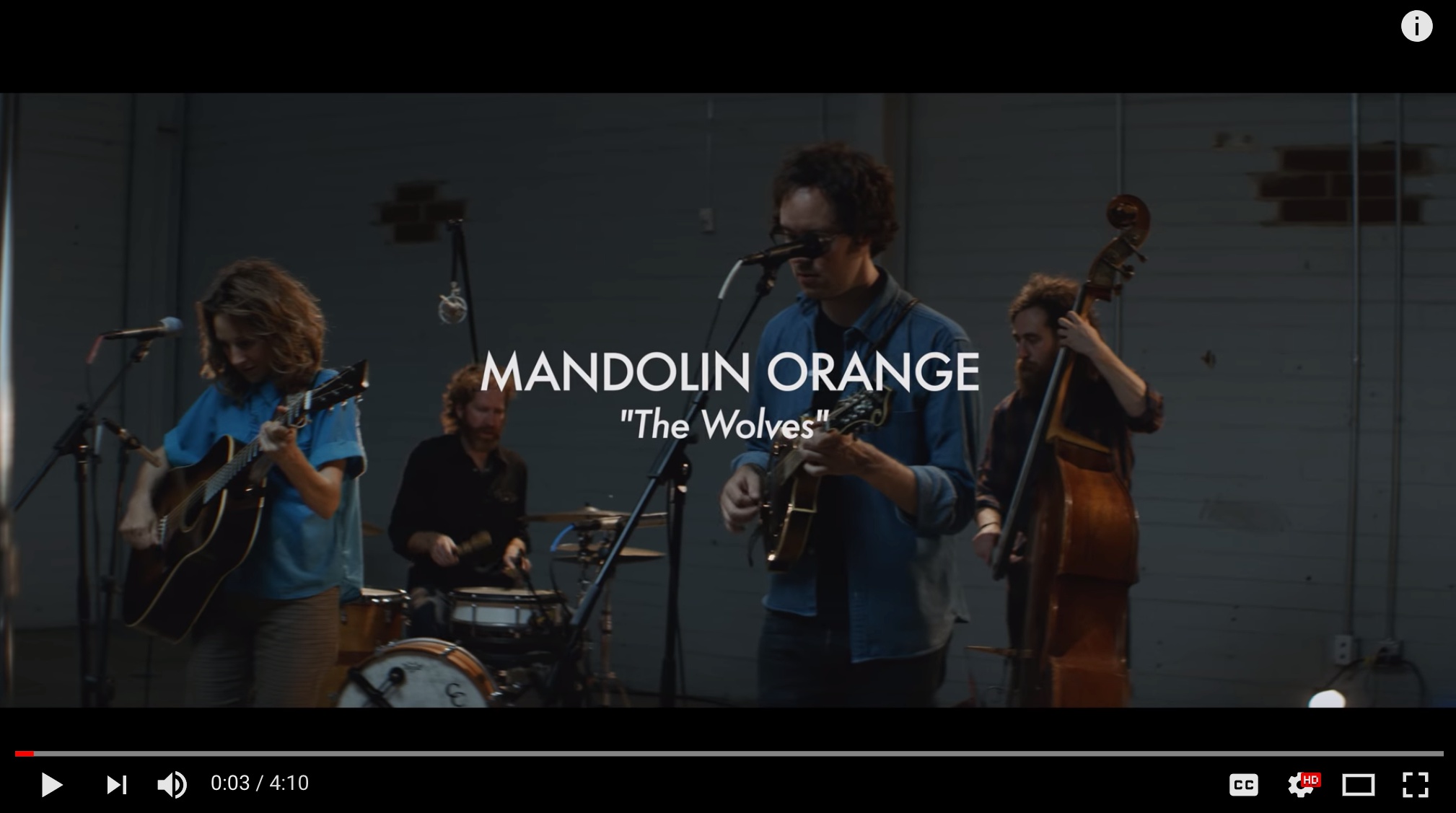 Mandolin Orange "The Wolves" Music That Matters Series Mark Shepard