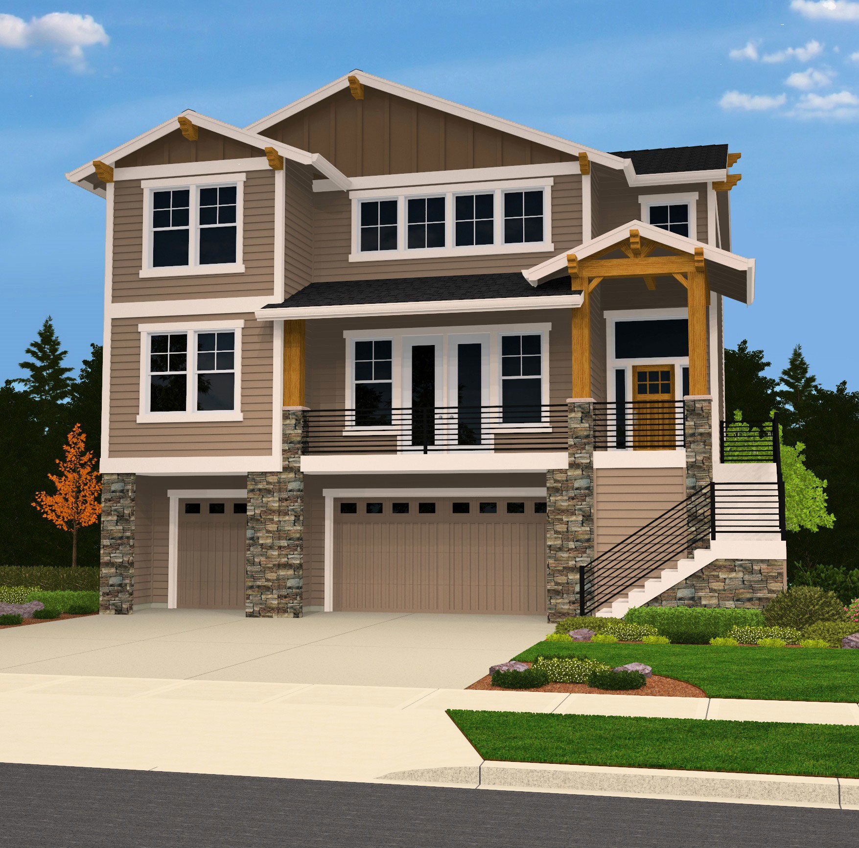 Famous Uphill Sloping Lot House Plans, Amazing Ideas!