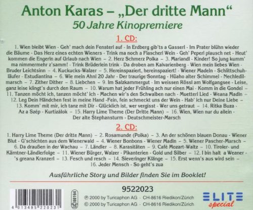 Anton Karas 50 Jahre Kinopremiere 'Der dritte Mann' [2 CD] — Marktkram