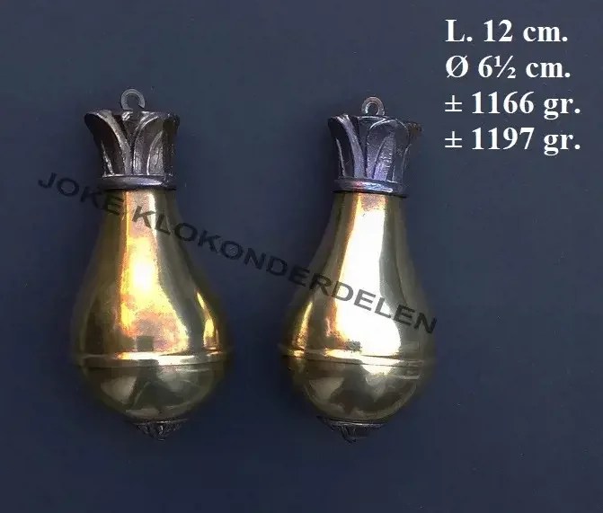 = 2 Zaanse klok gewichten = 47278