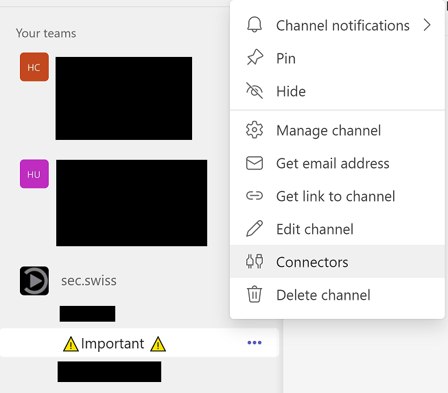 hook in MS Teams einrichten Markus Boos