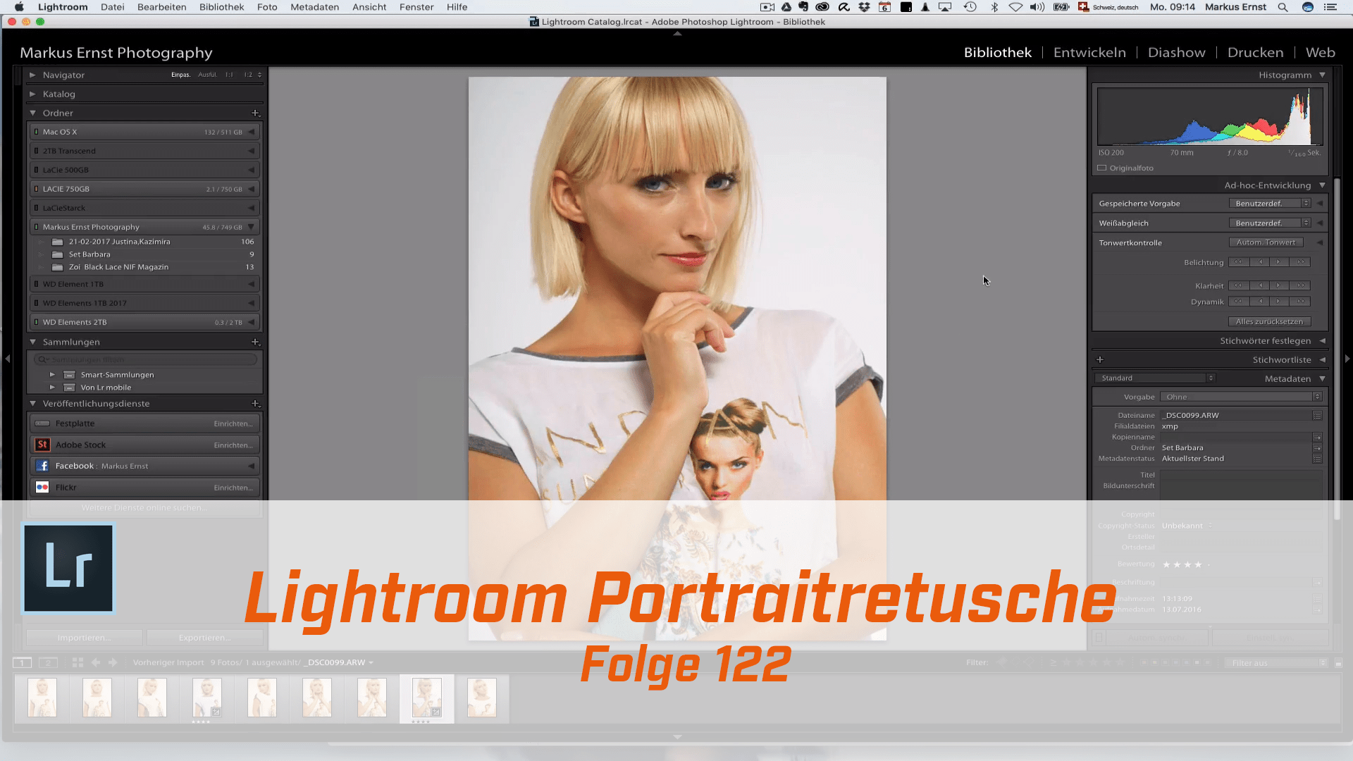 Lightroom Portraitretusche Workflow Markus Ernst Photography