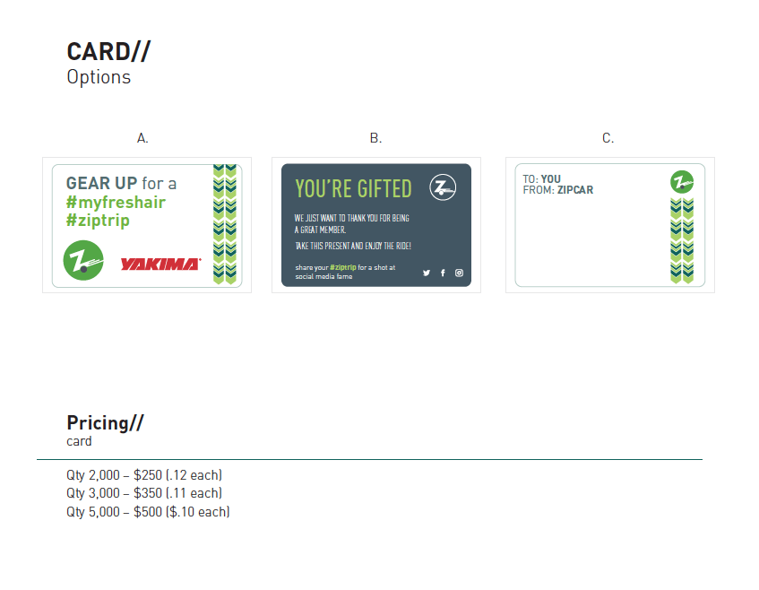 Zipcar Package Design Mark Vincent Communications, Inc.