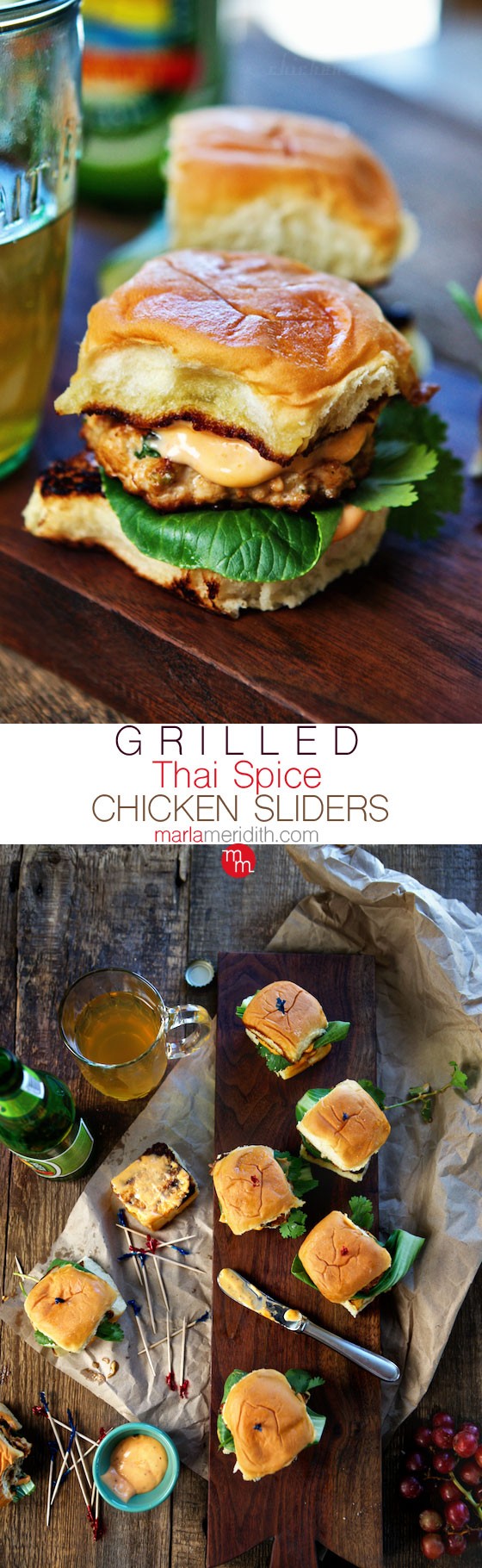 Grilled Thai Spice Chicken Sliders Marla Meridith