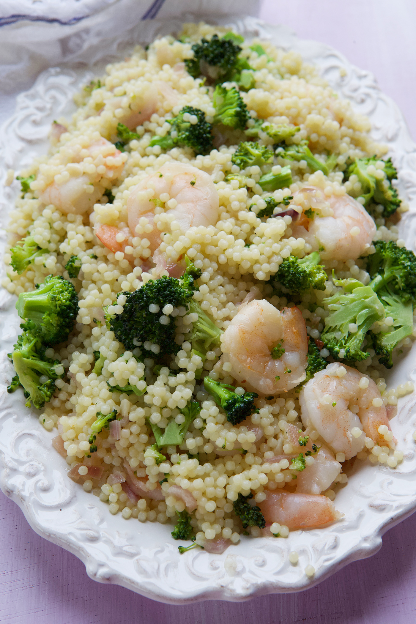 Recipe 20 Minute Acini de Pepe with Broccoli & Shrimp Marla Meridith