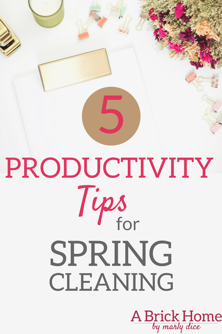 5 Productivity Tips for Spring Cleaning Marly Dice