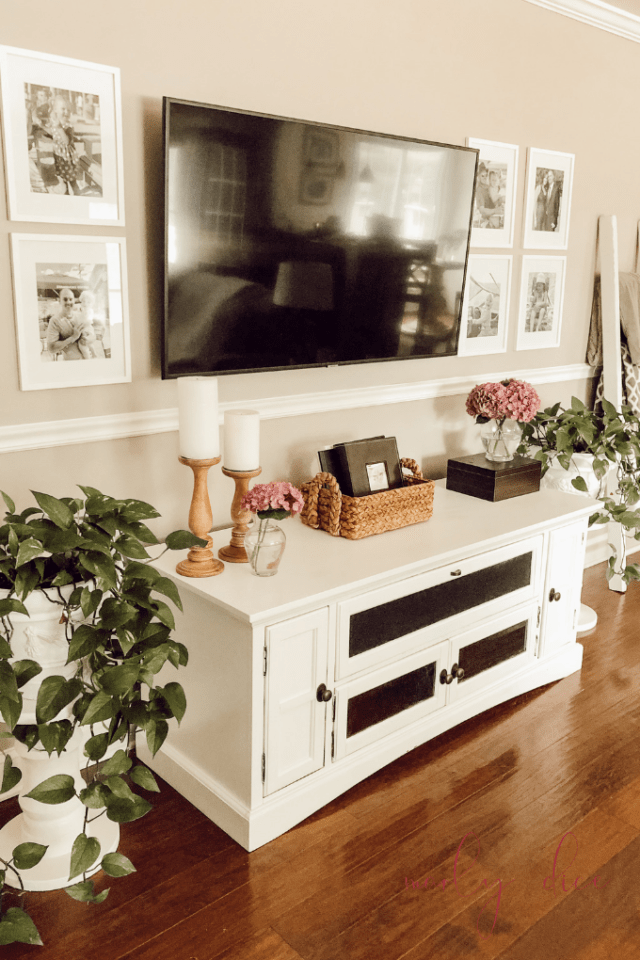 How to Decorate Around a TV Using a Gallery Wall Marly Dice