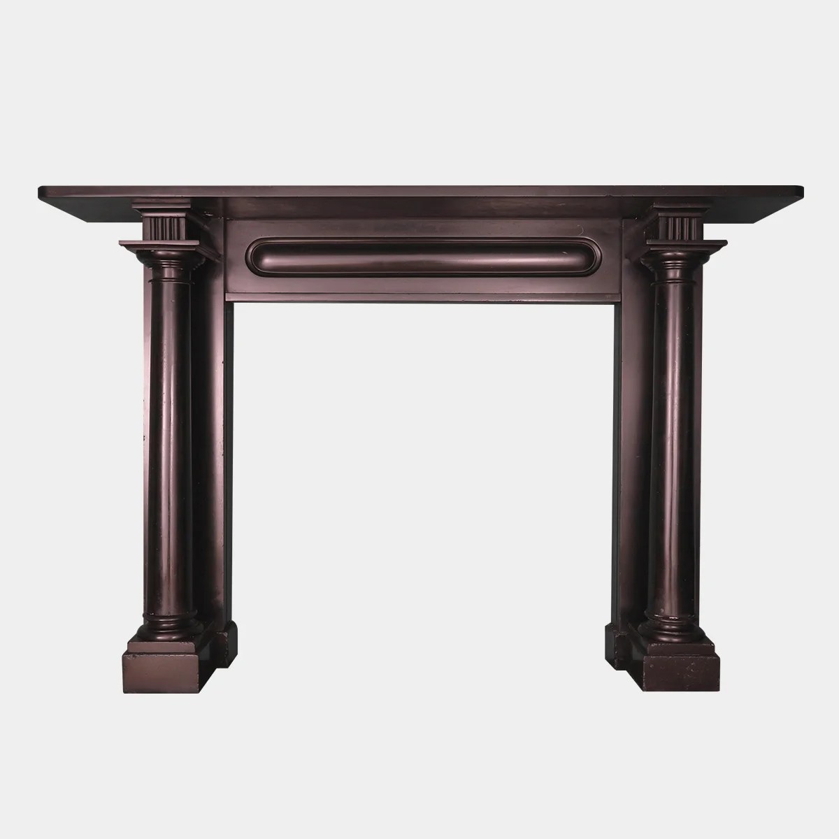 Irish Regency Black Kilkenny Marble Fireplace Marmorea London