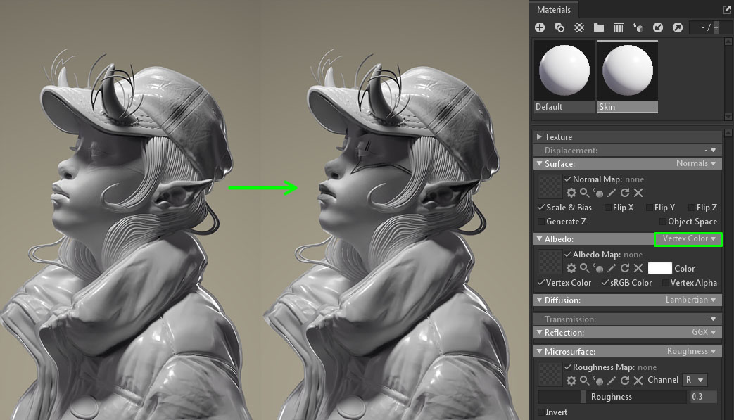 Texture and Render ZBrush Sketches in Marmoset Toolbag Marmoset