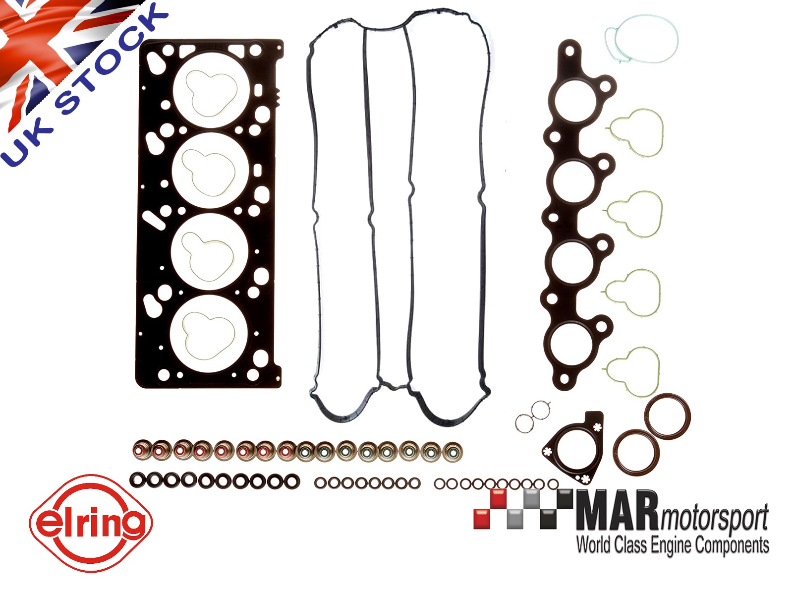 Zetec 2.0 BlackTop Focus RS MK1 ELRING Head Gasket Set Plastic