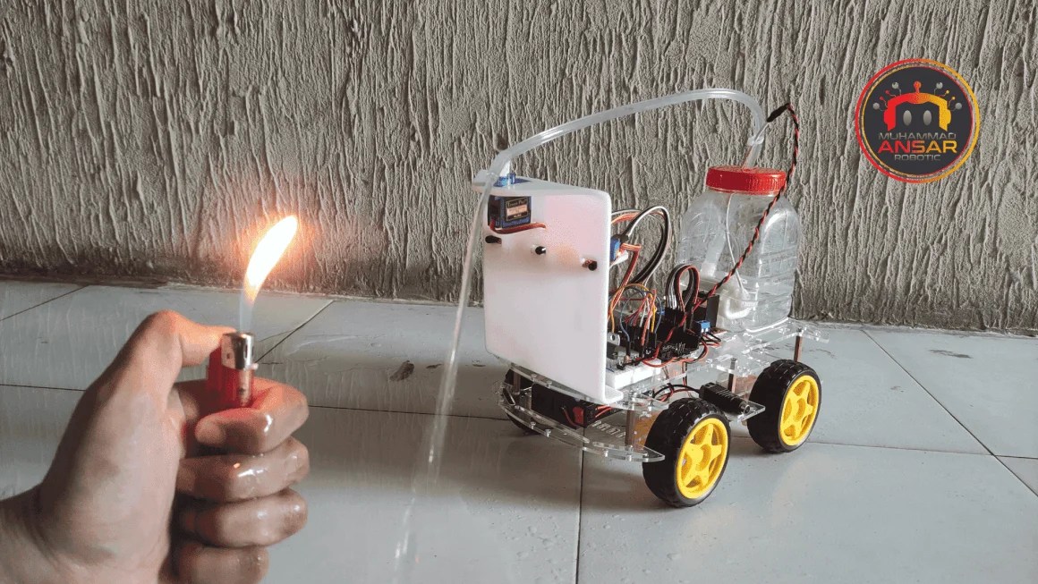 Automatic Fire Fighting Robot Using Arduino MA Robotic