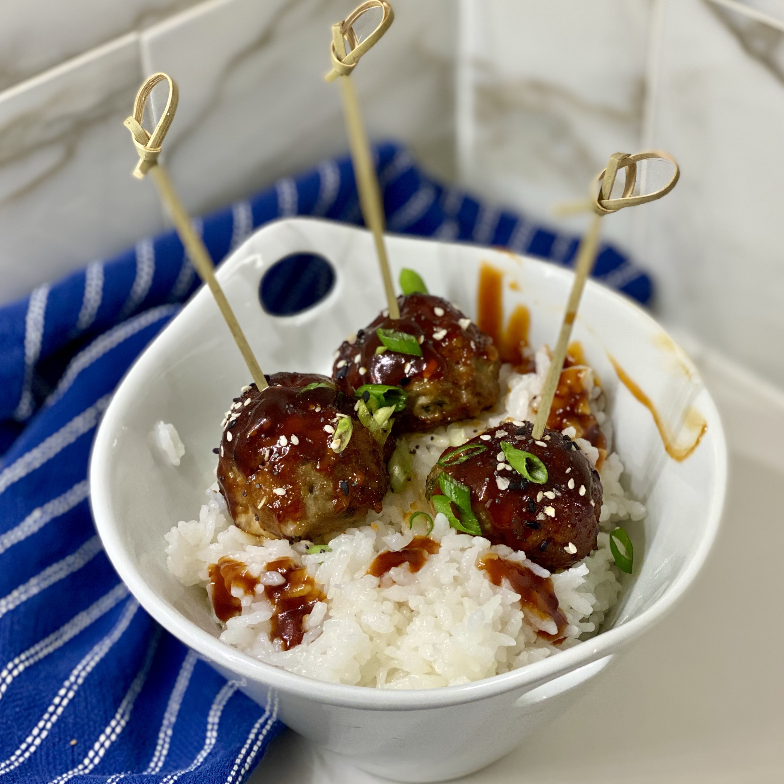 Spicy Hoisin Glazed Meatballs Maroscooking