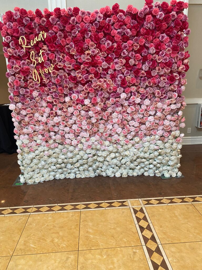 Peterborough Flower Wall Rentals for Outdoor Weddings Marquee King