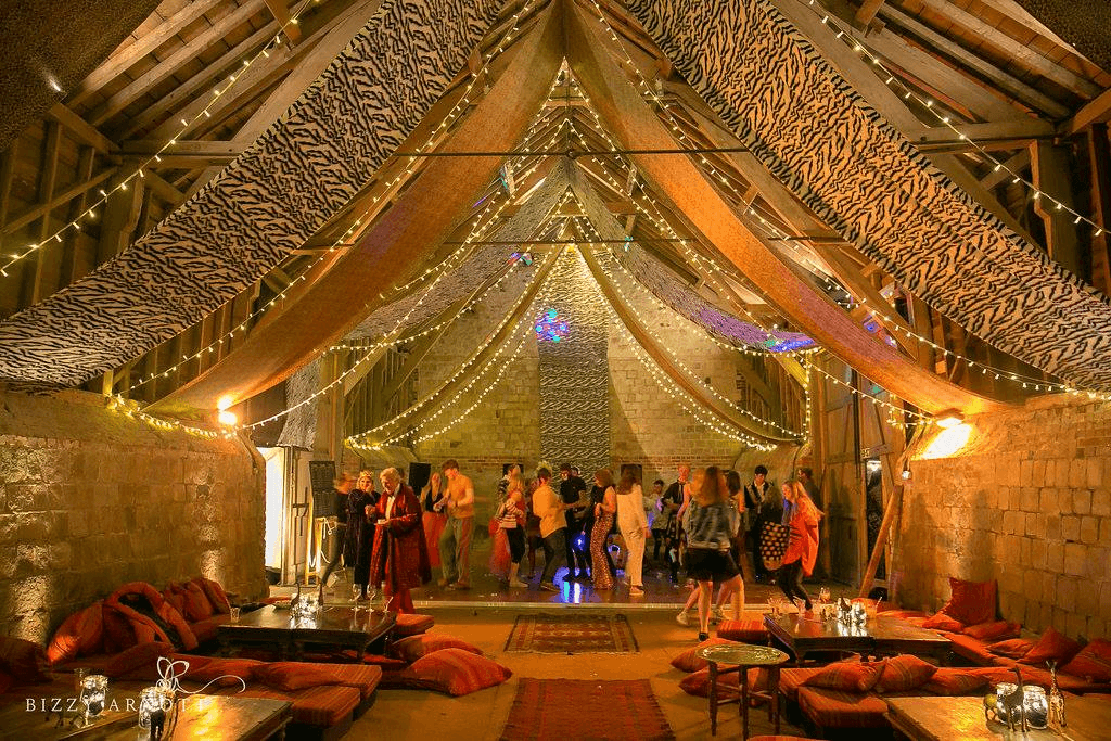 Venue decoration of Wick Bottom Barn