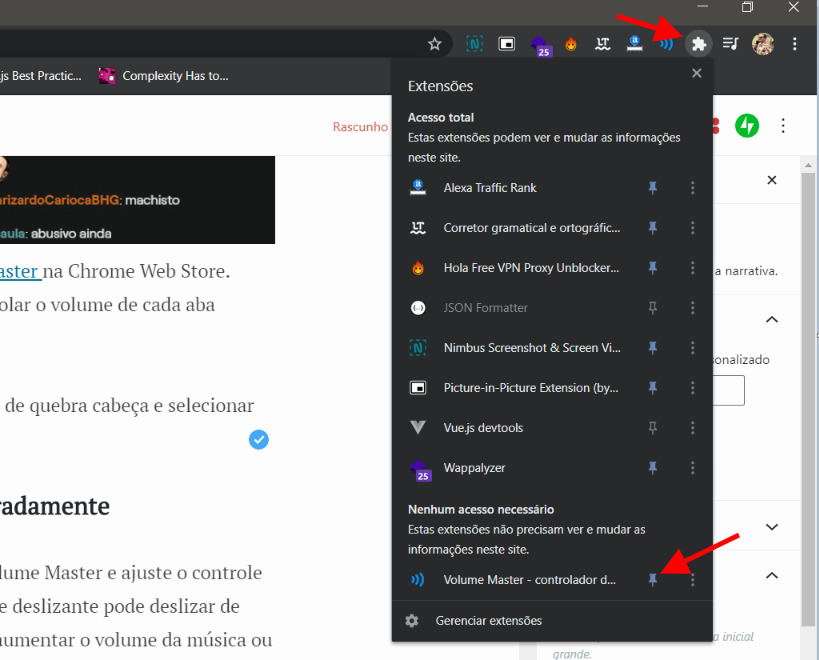 Cómo ajustar el volumen por separado por pestaña en Google Chrome