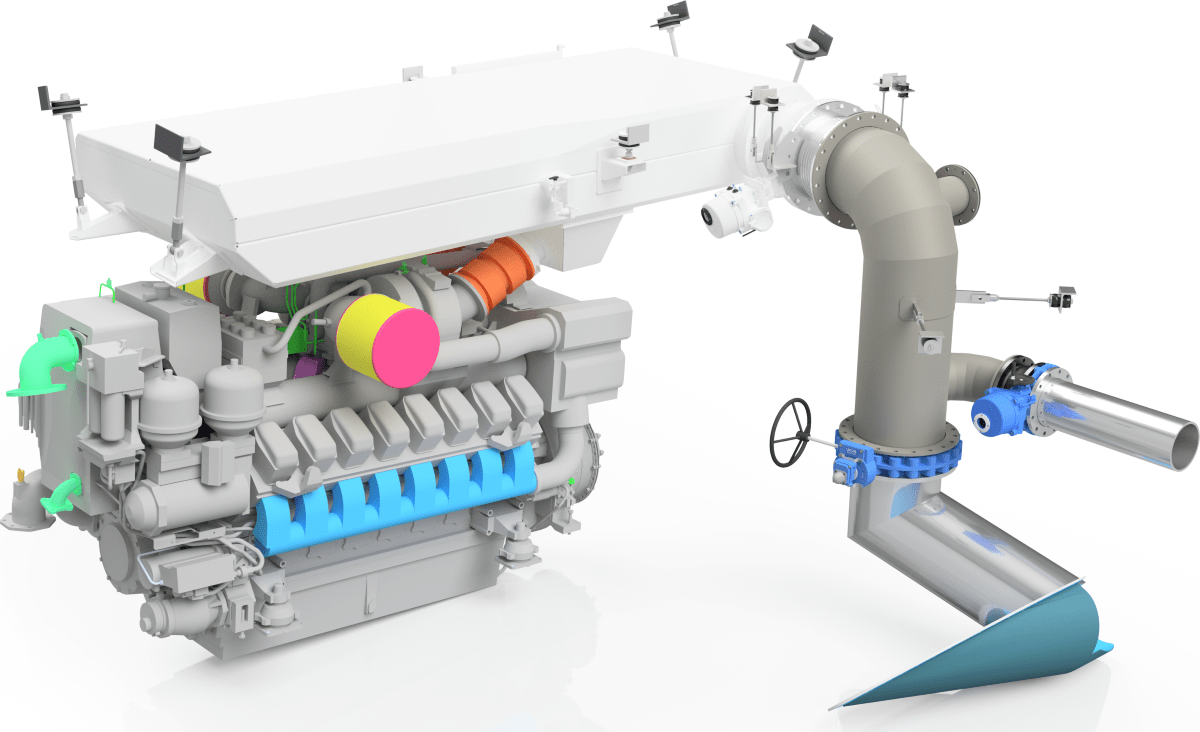 Unique exhaust system for top yard MarQuip B.V. Exclusive Yacht exhausts