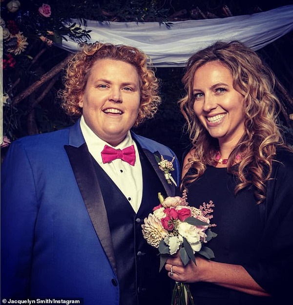 The lesbian couple, Fortune Feimster and Jax Smith wed in a small