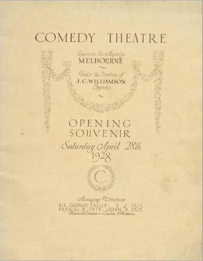 Comedy Theatre History Marriner Group