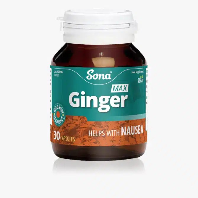Sona Ginger Tablets Energy Digestive Aid Marron's Pharmacy