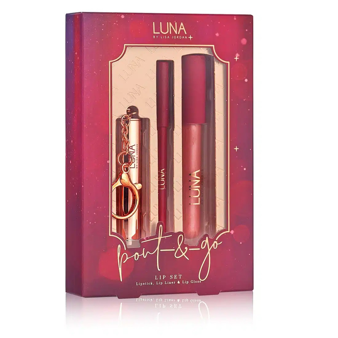 Luna By Lisa Lip Kit Christmas Gift Set Makeup Gift