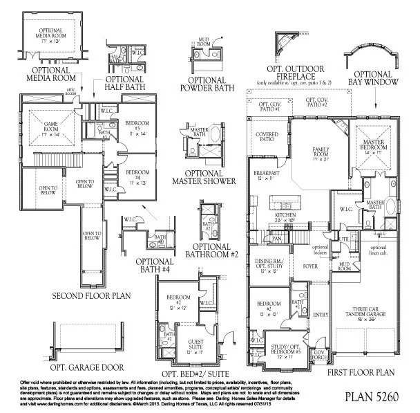 5260 Plan by Darling Homes Floor Plan Friday Marr Team at RE/MAX