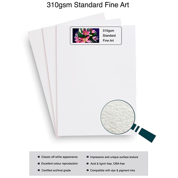 Marrutt Fine Art / Matte Inkjet Sample A4 Inkjet Paper Pack 8 Inkjet