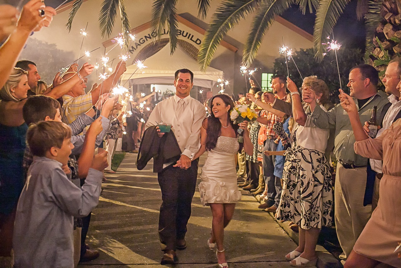 Aqua Blue and Brown Country Wedding Lake Mirror Complex Lakeland