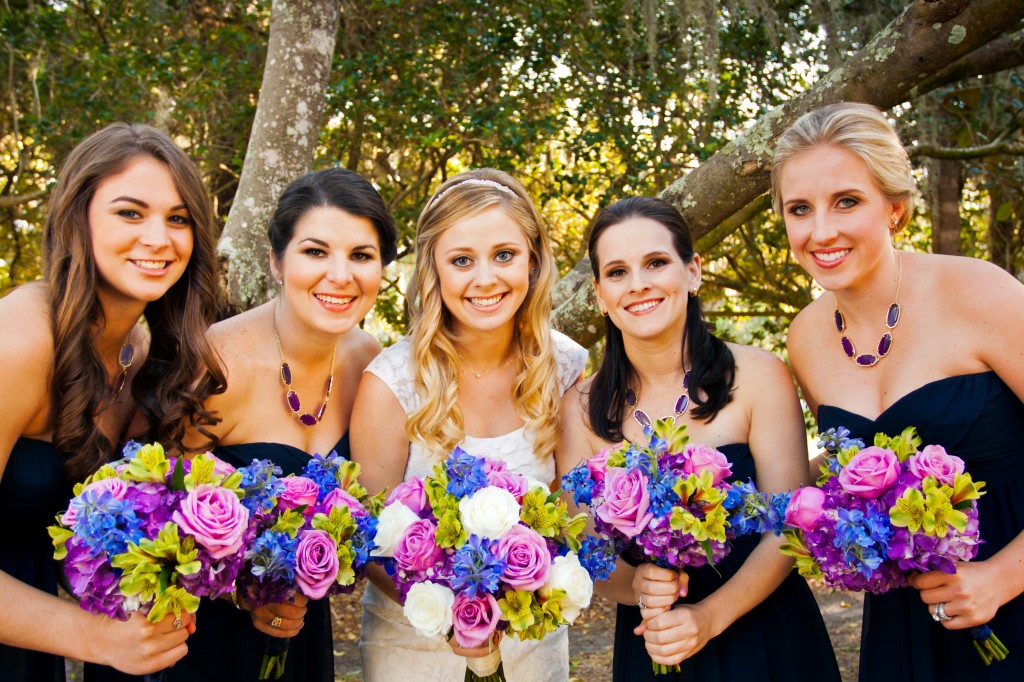 Navy Blue & Purple Backyard Tampa, FL Wedding Marry Me Tampa Bay