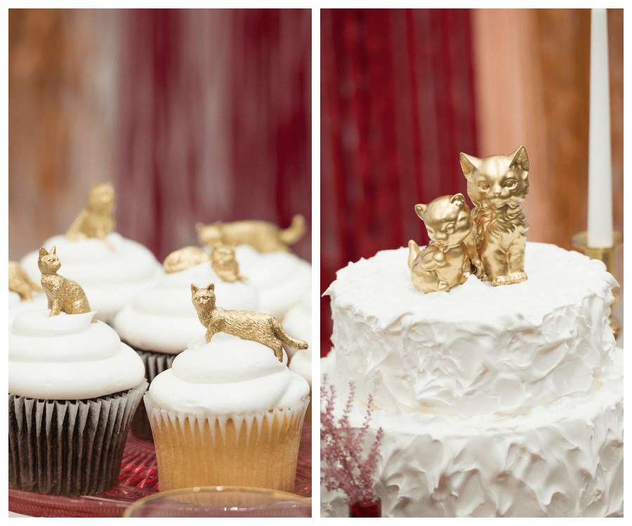 Cat Themed Wedding Cake