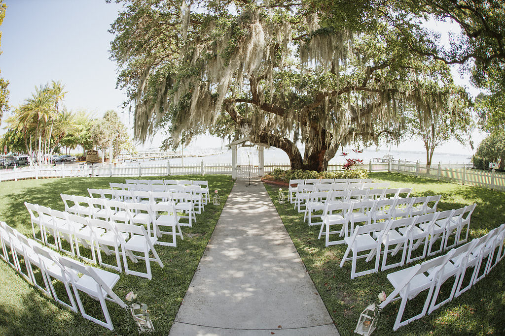 Outdoor Vintage Sarasota Wedding Palmetto Riverside Bed and Breakfast