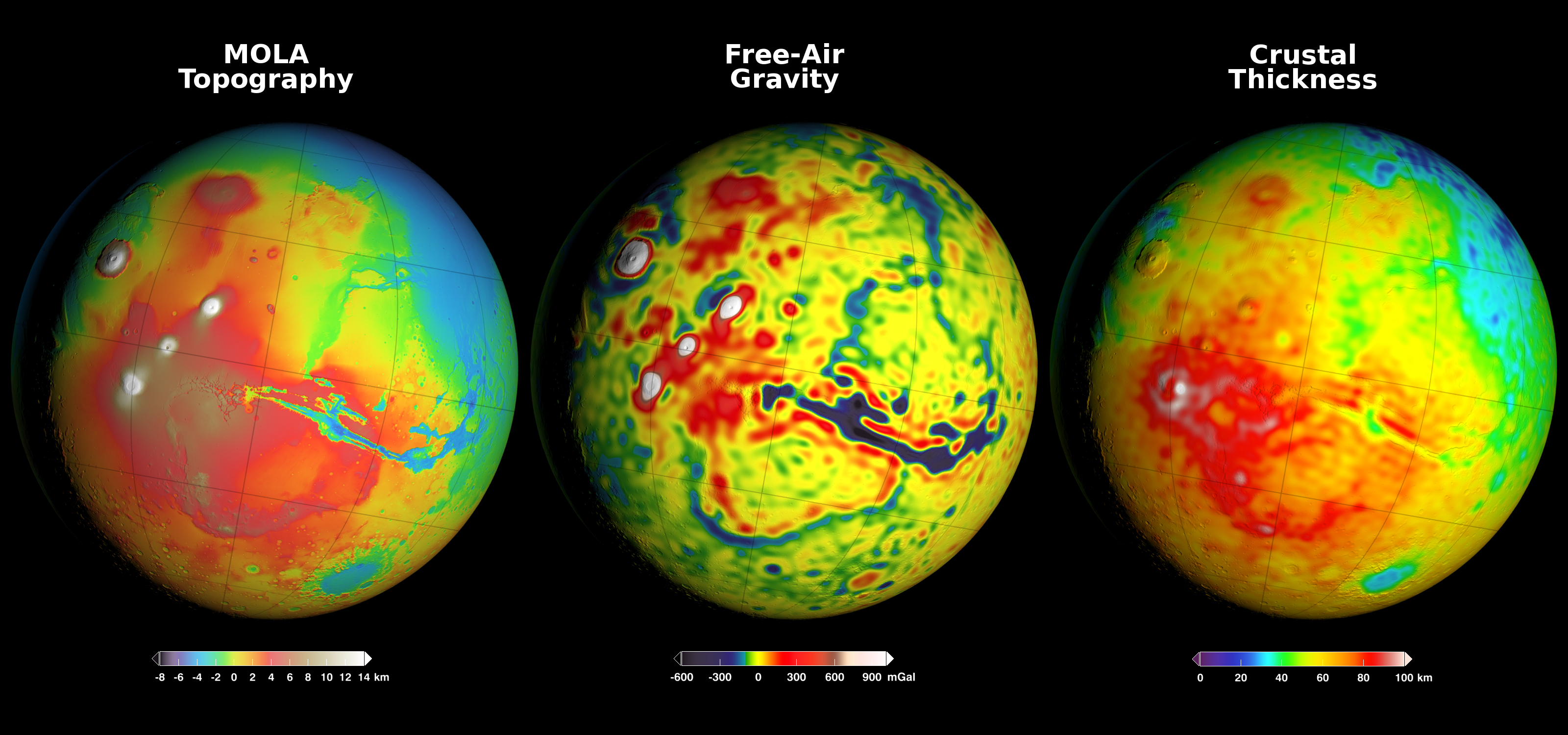 Using Gravity and Topography to Map Mars' Crustal Thickness NASA Mars