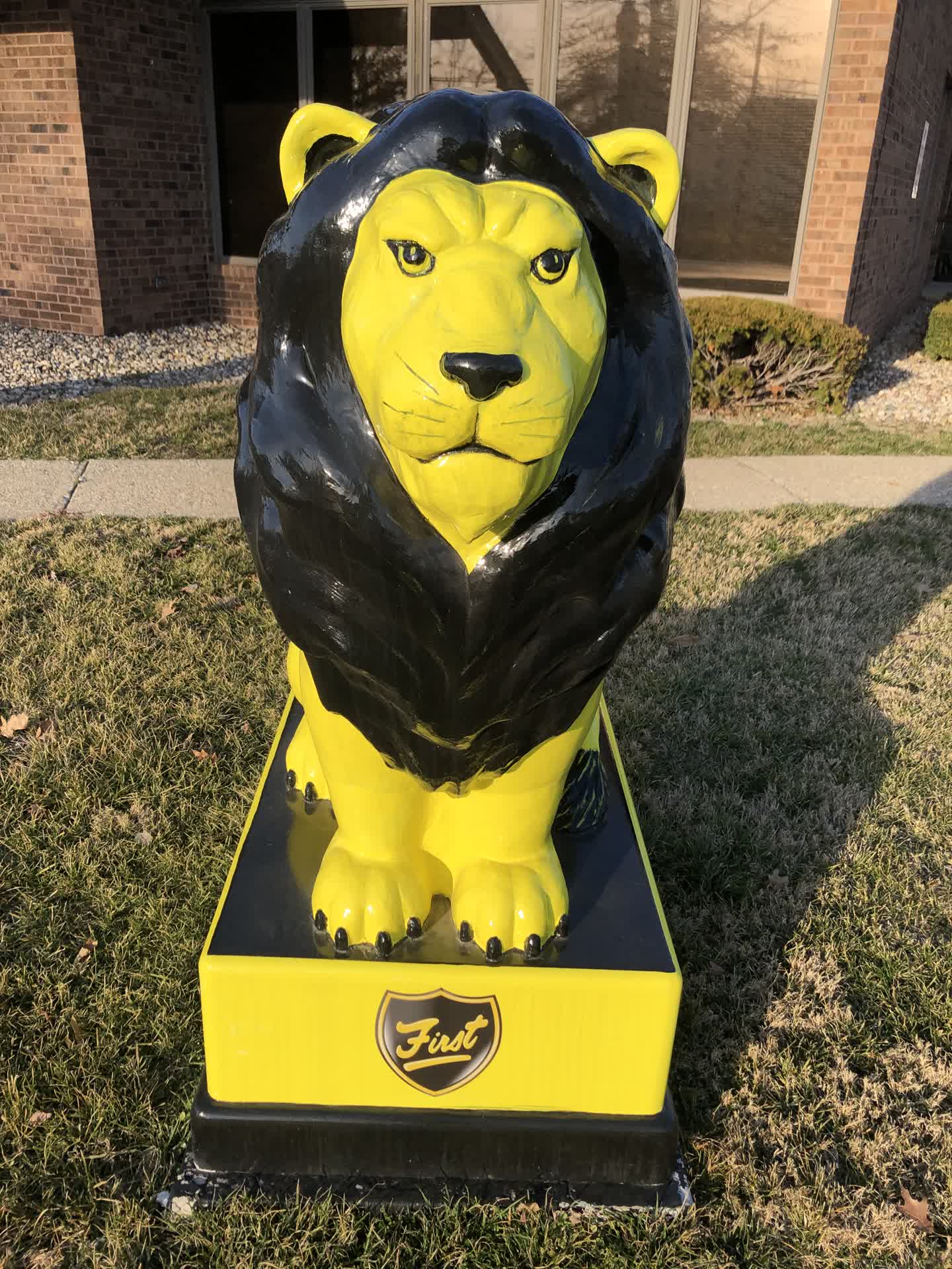 Lion Statues Discover Marshall Illinois