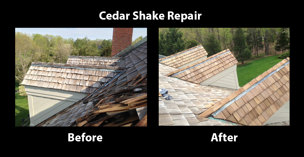 Cedar Shake Repairs and Installation in Northern Virginia and Maryland