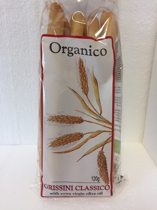Organico Rustic Classic Breadsticks 120g Marshford Organic Foods