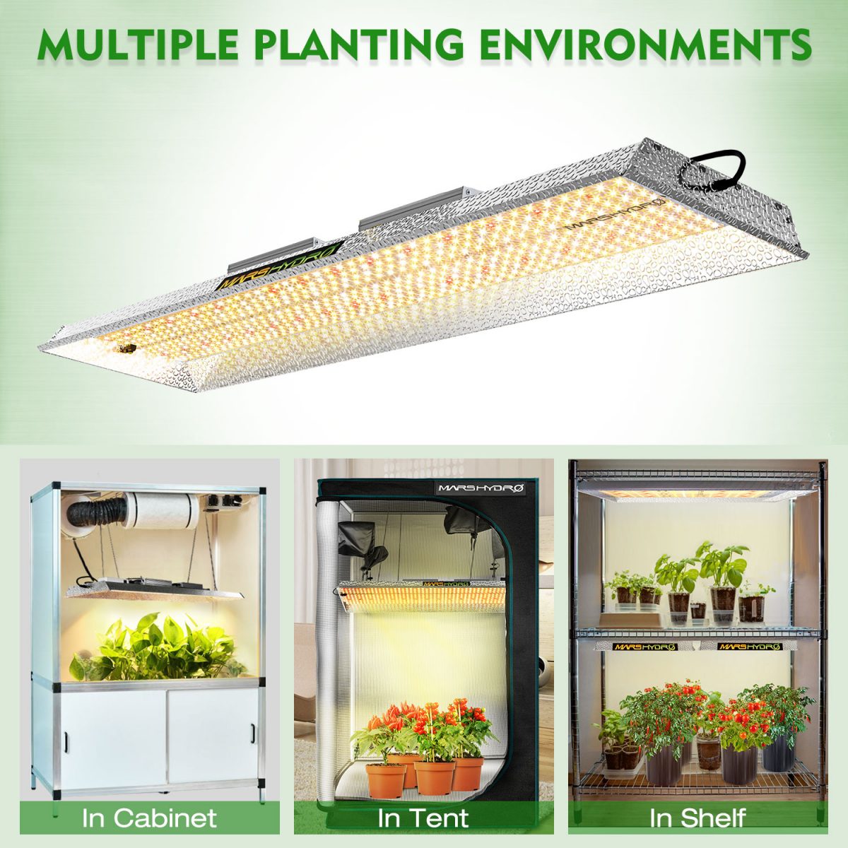 Mars Hydro TSL 2000 SET LED Grow Light Veg Flower Plant Growth Lamp