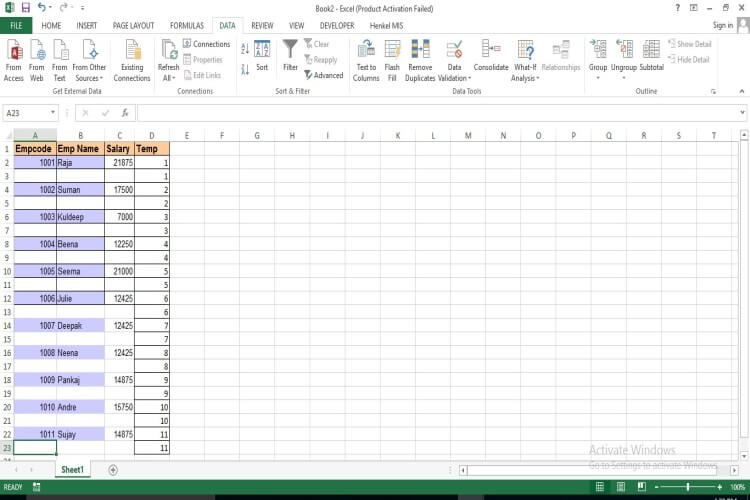 Insert Alternate Blank Rows In Excel MARStraining