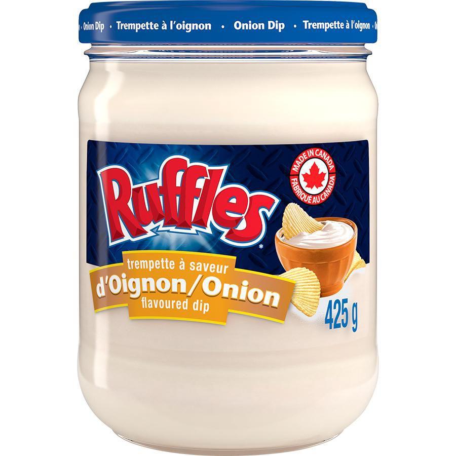 Ruffles flavored chip dip 425g onion Mart31
