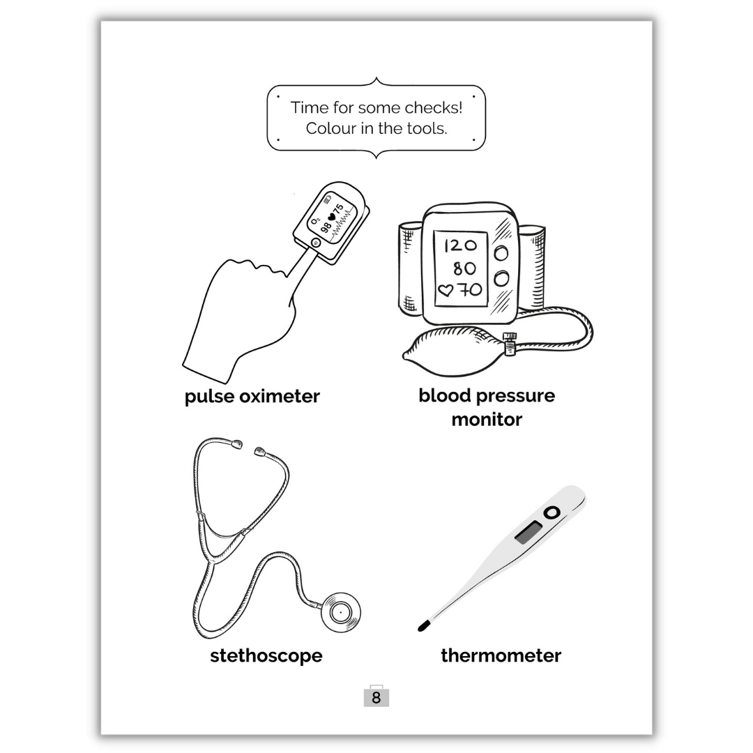 Nurse Bear Does First Aid Activity Book Marta Almansa Books