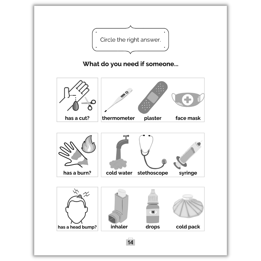 Nurse Bear Does First Aid Activity Book Marta Almansa Books