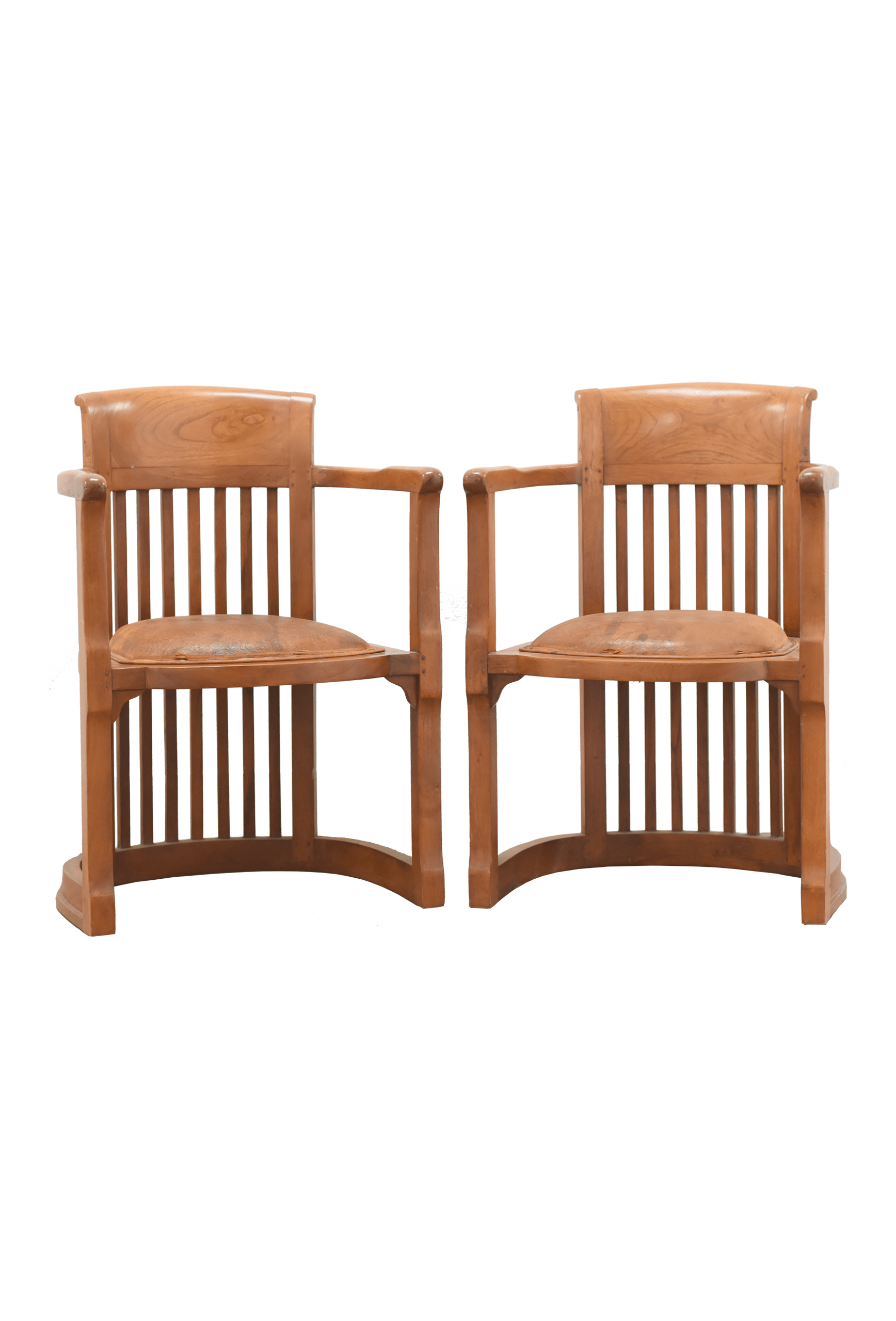 Pair of Frank Lloyd Wright Barrel Chairs — Marta Gualda