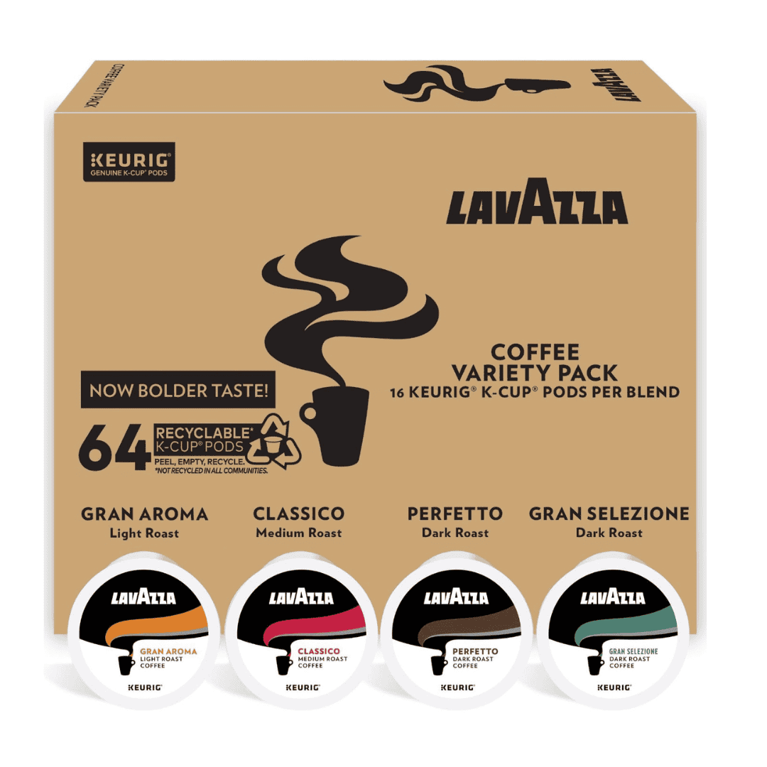 Lavazza Coffee KCup Pods Variety Pack for Keurig SingleServe Coffee