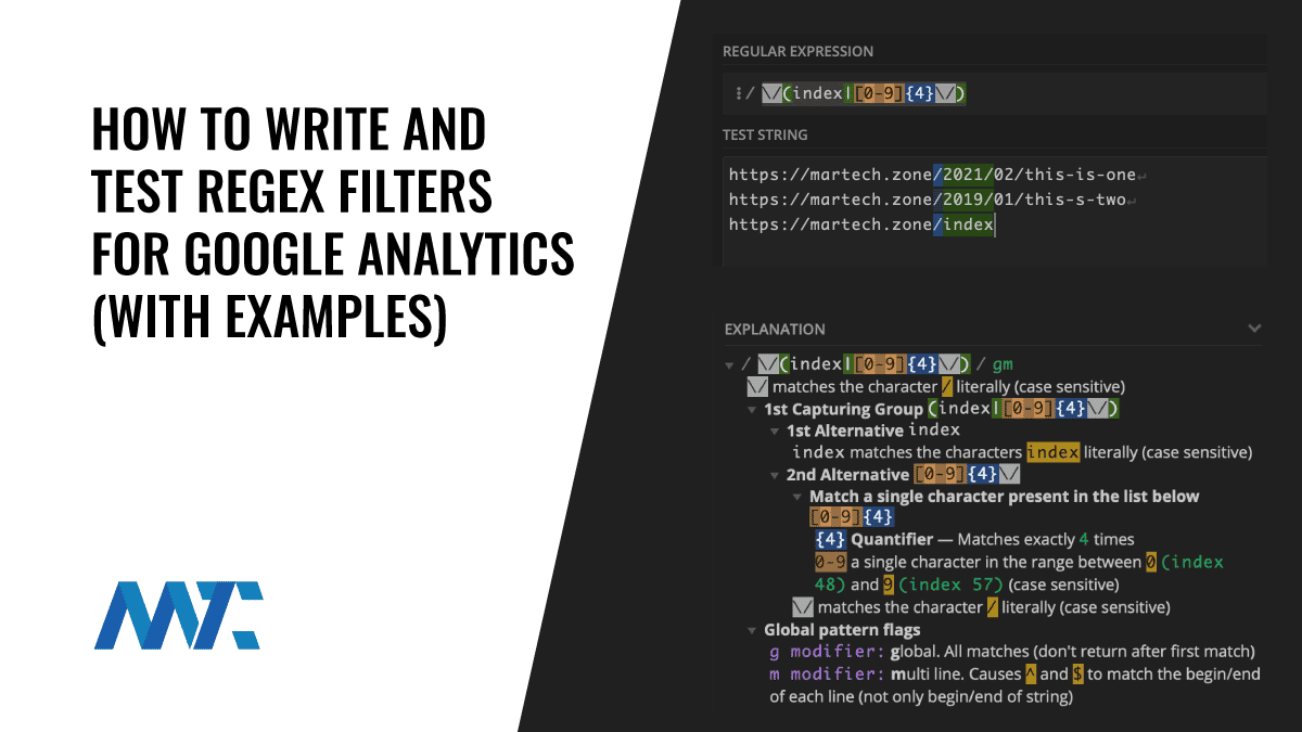 How To Write And Test Regex Filters For Google Analytics (With Examples