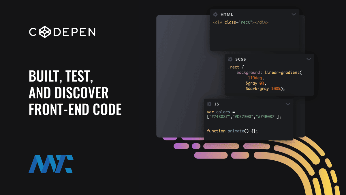 CodePen Built, Test, Share And Discover HTML, CSS, And JavaScript