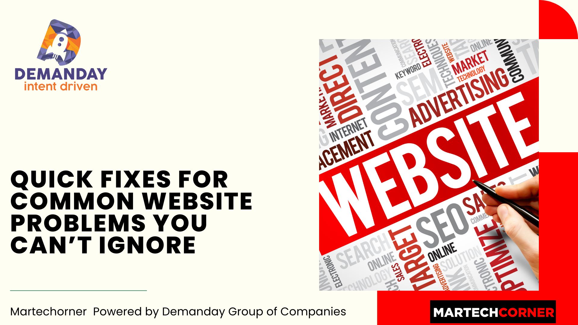 Quick Fixes For Common Website Problems You Cant Ignore Martechcorner