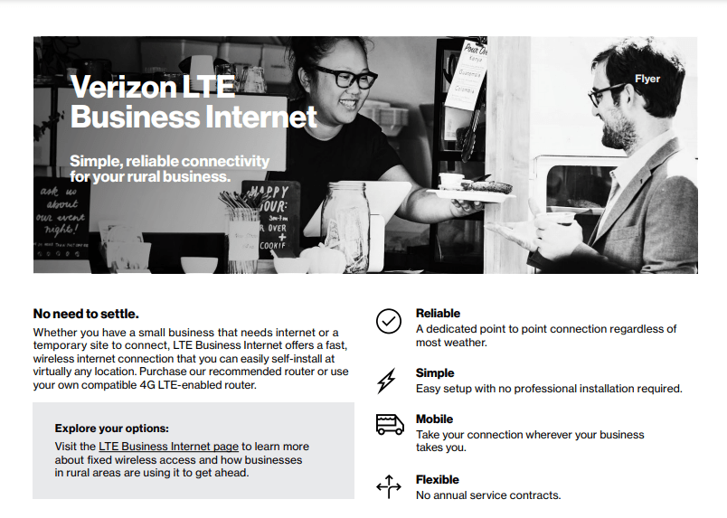 Verizon LTE Business Internet – Martekintel | Latest B2B Whtepapers