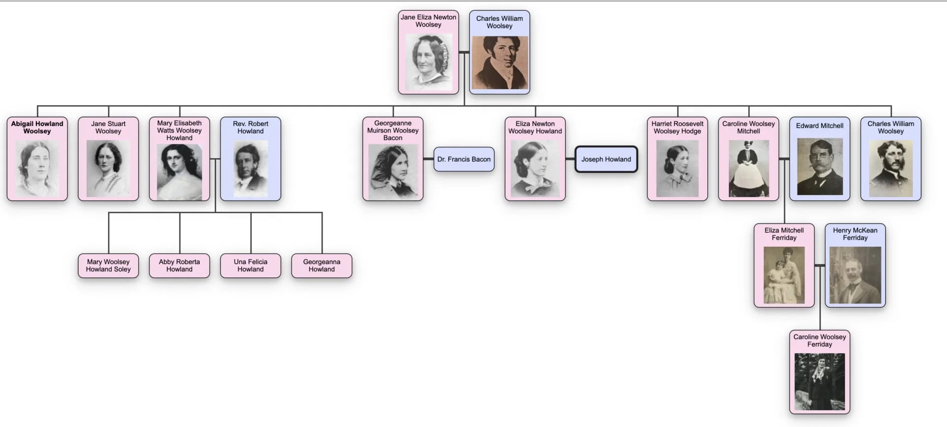 The Print and Save Cheatsheet to the Woolsey Women, Caroline Ferriday's