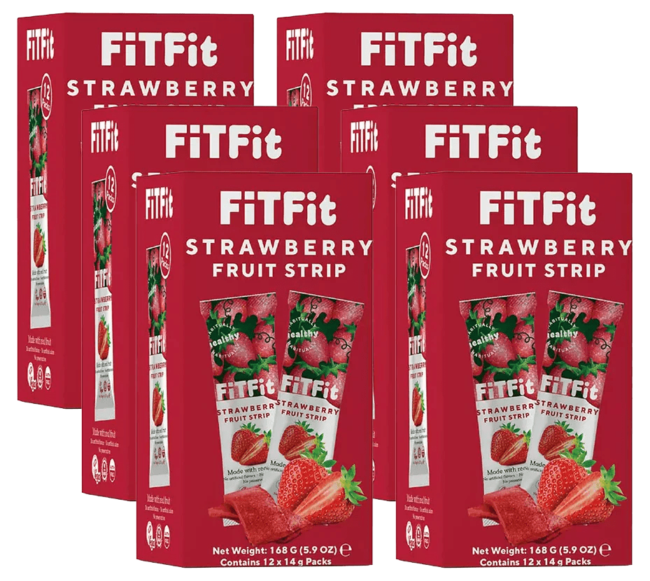 FIT FIT Fruit Strips Strawberry (6 Pack) Martie